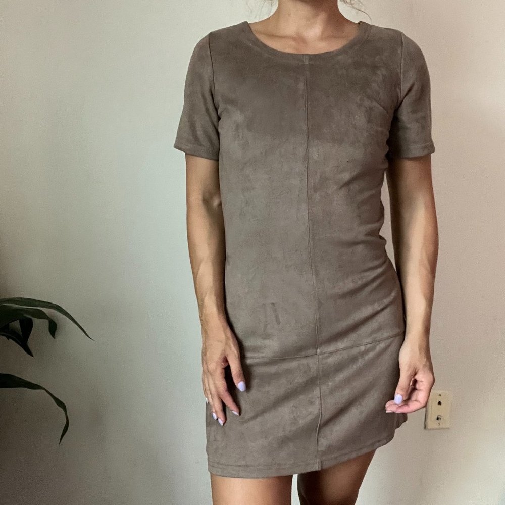 Suede Mini Dress S